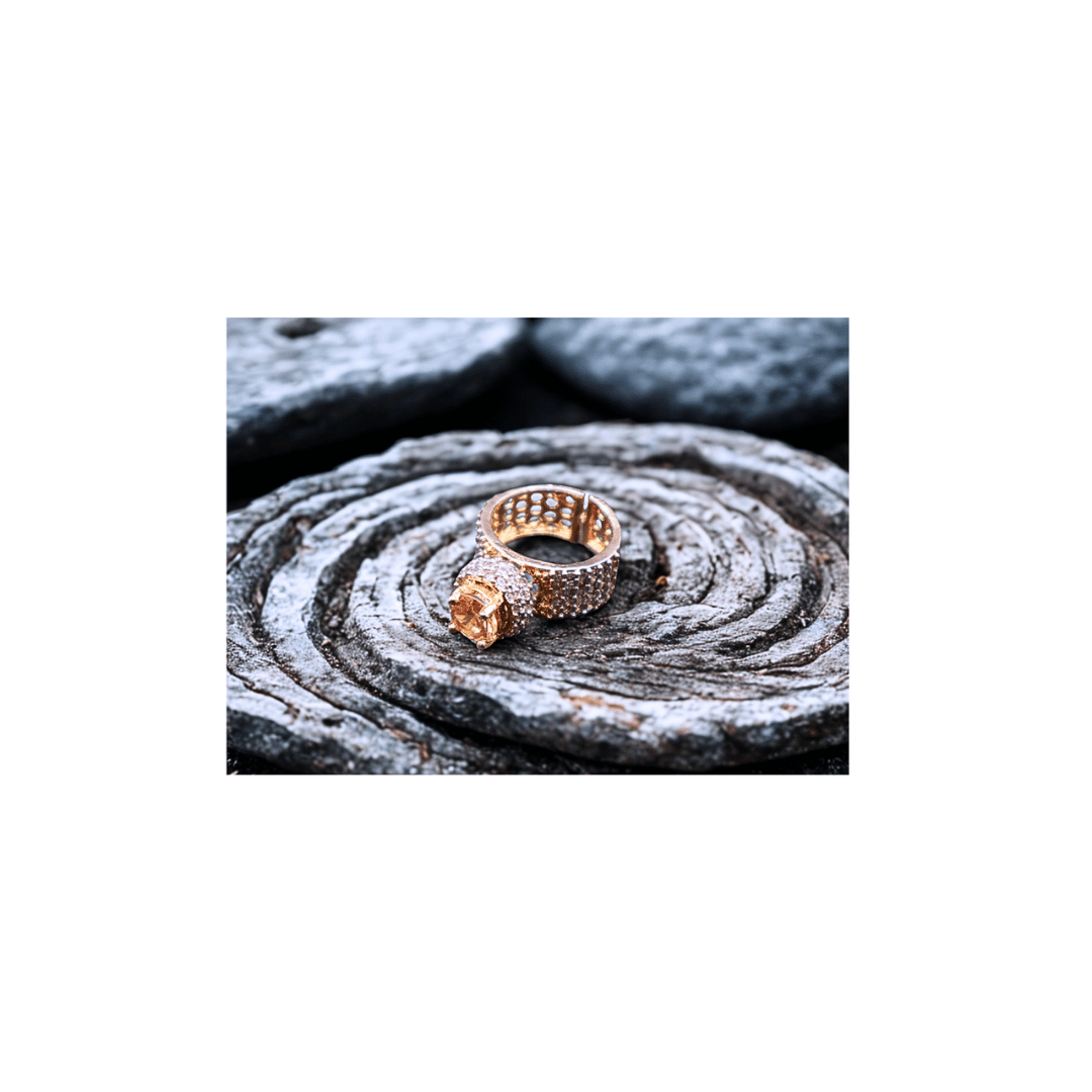 Turkish ring in champagne