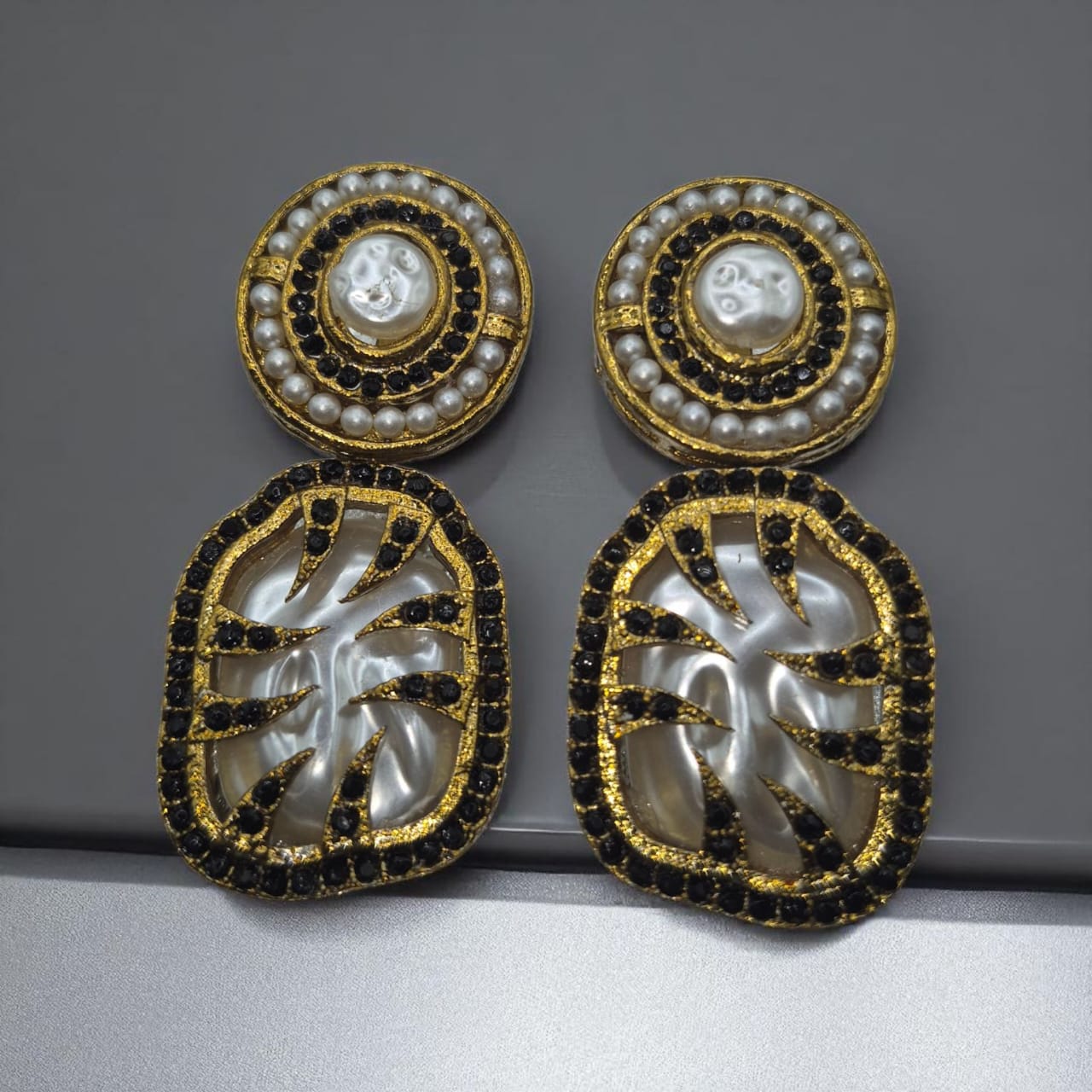 Turkish style black earrings