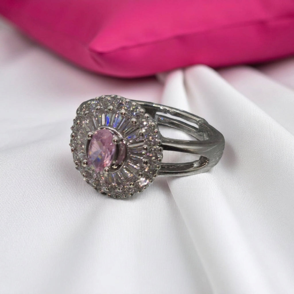 Adjustable silver ring