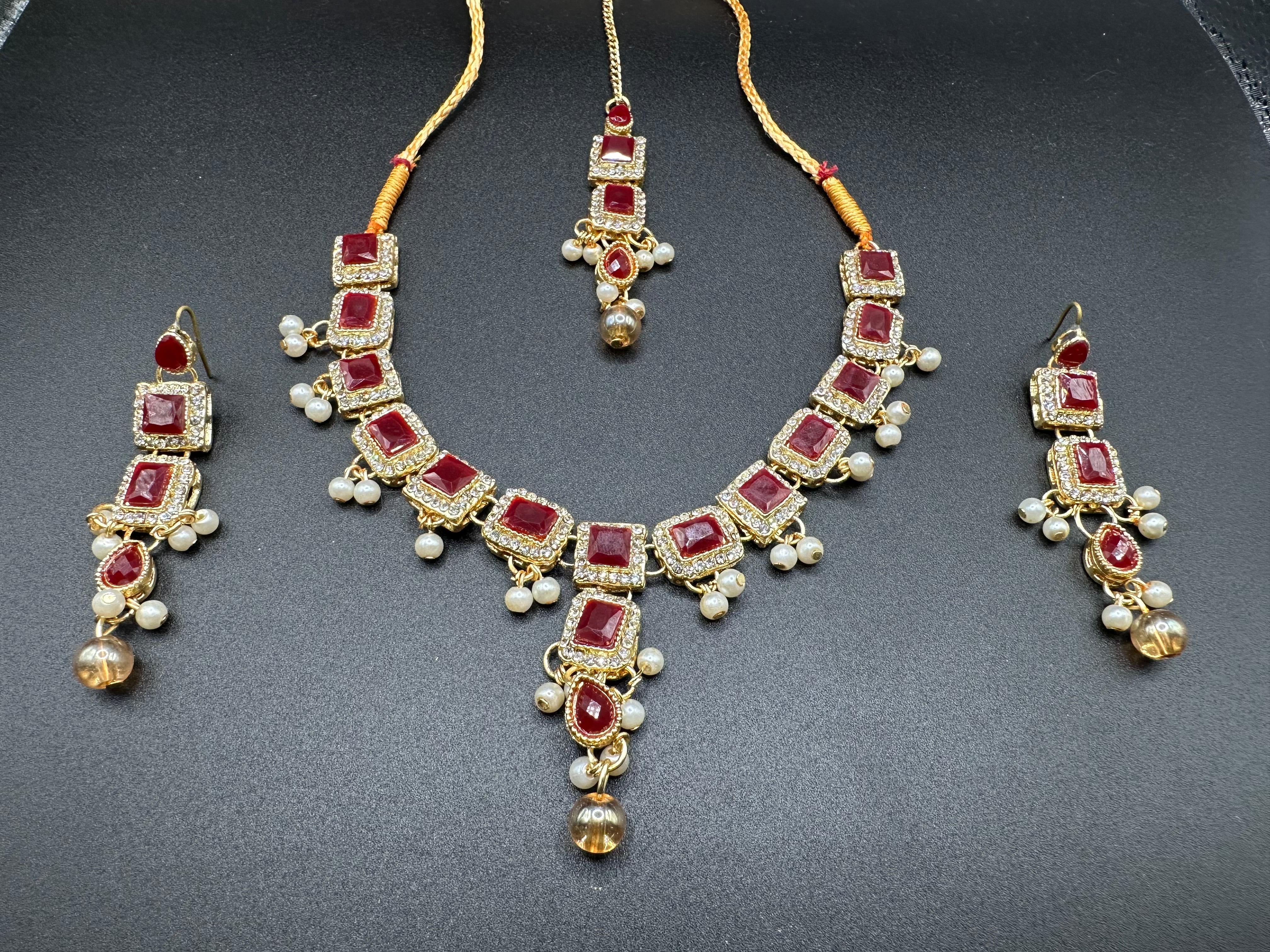 Delicate ruby set