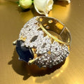 Turkish round blue stone ring(sapphire)