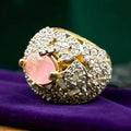 Turkish big pink stone ring