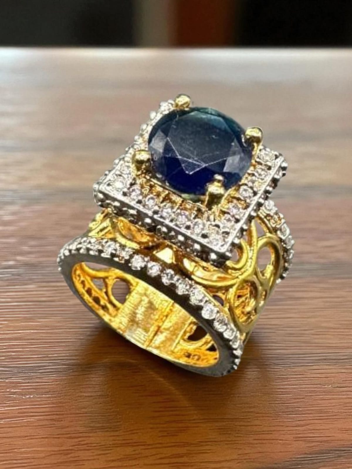 Turkish sapphire big ring