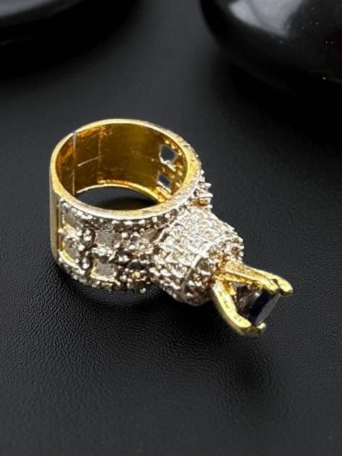 Turkish sapphire tower ring