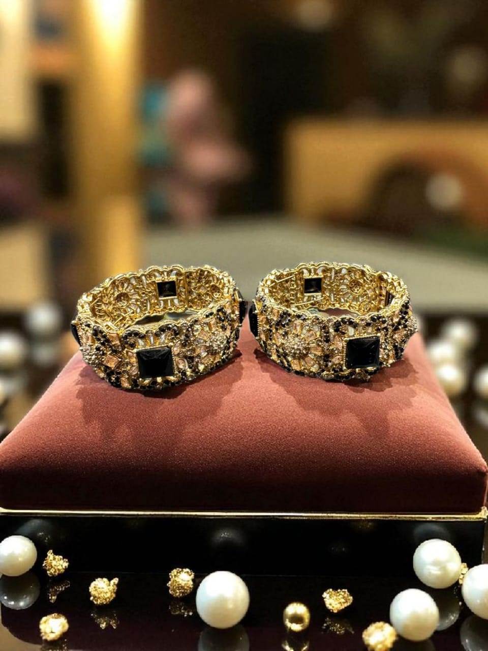 Turkish bold black bangles