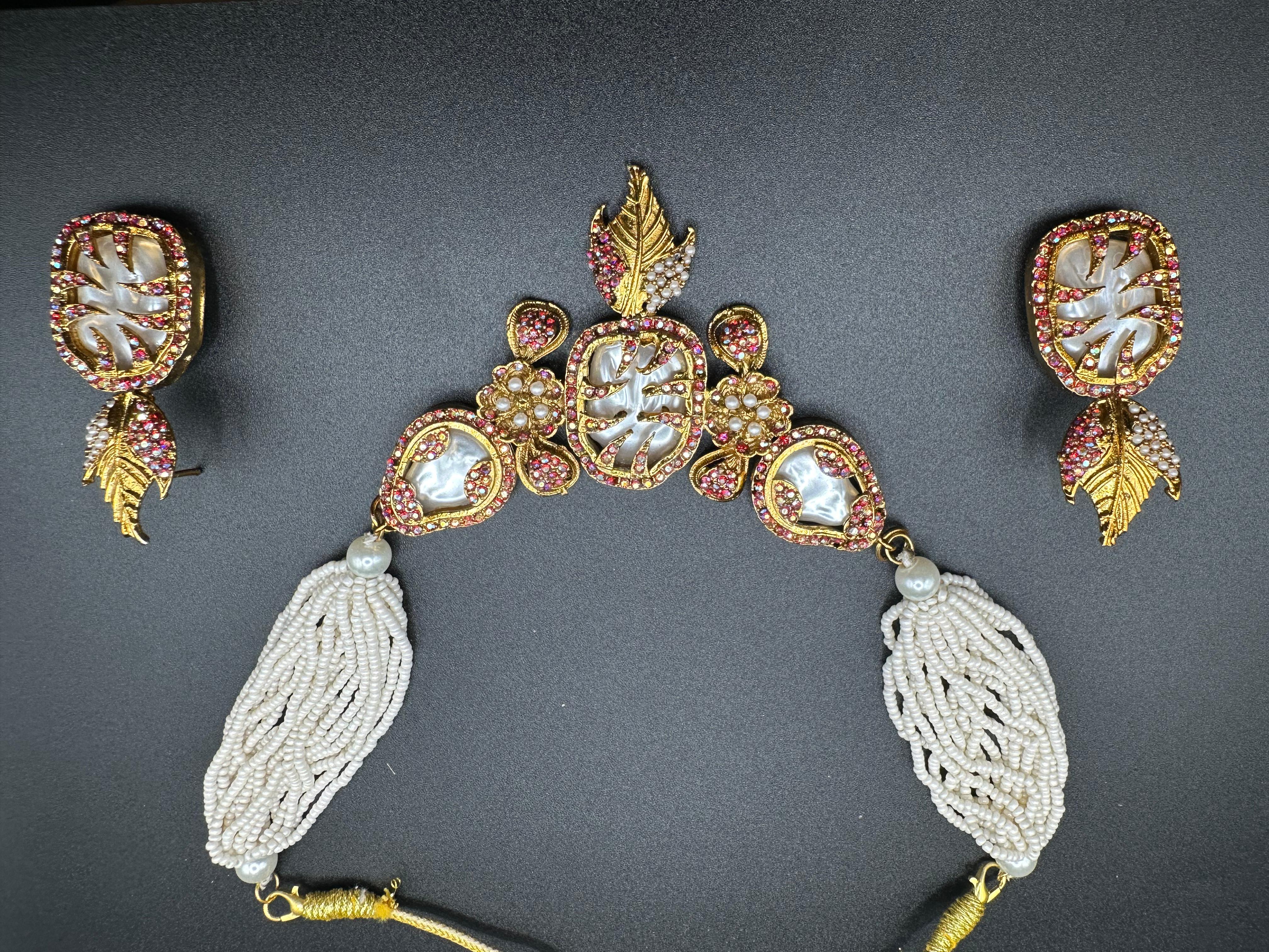 Turkish style multi color choker set