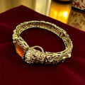 Turkish style champagne adjustable bangle