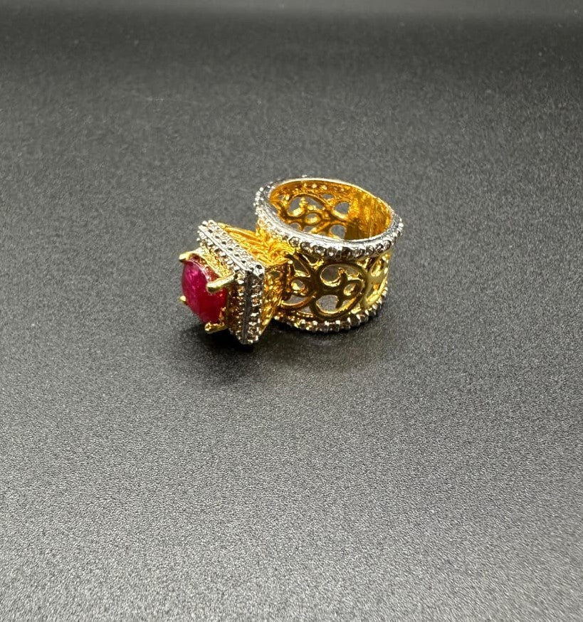 Turkish big ruby ring