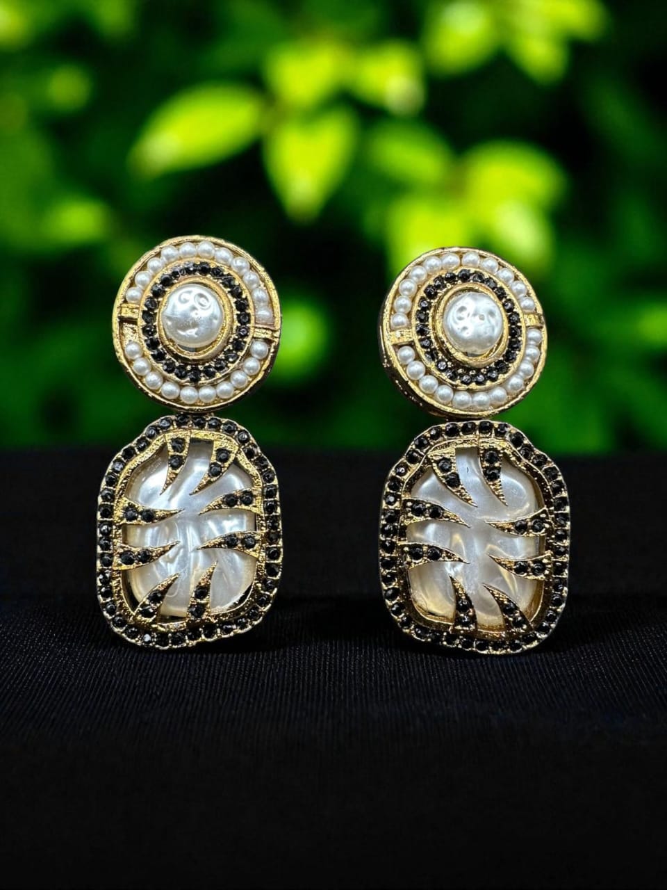 Turkish style black earrings