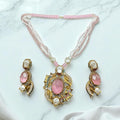 Turkish style pink long mala set