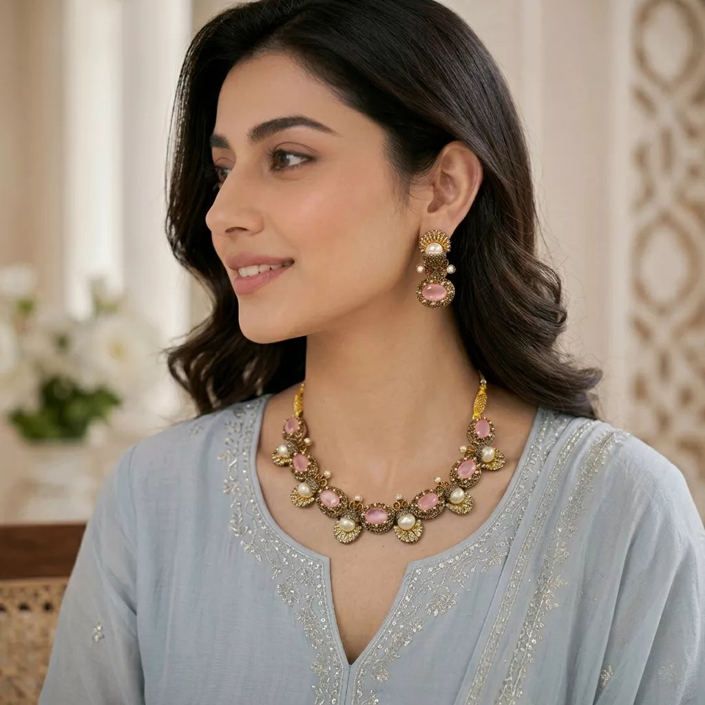Turkish stylish pink set
