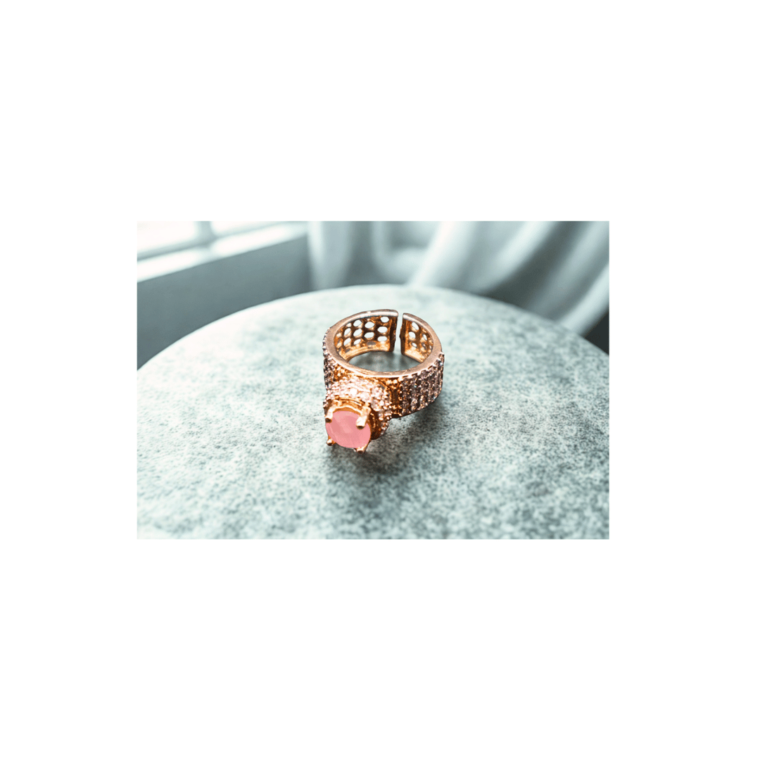 Turkish ring in pink