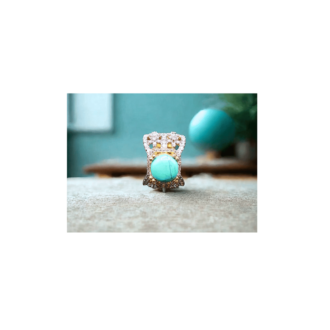 Turkish pure firoza big ring