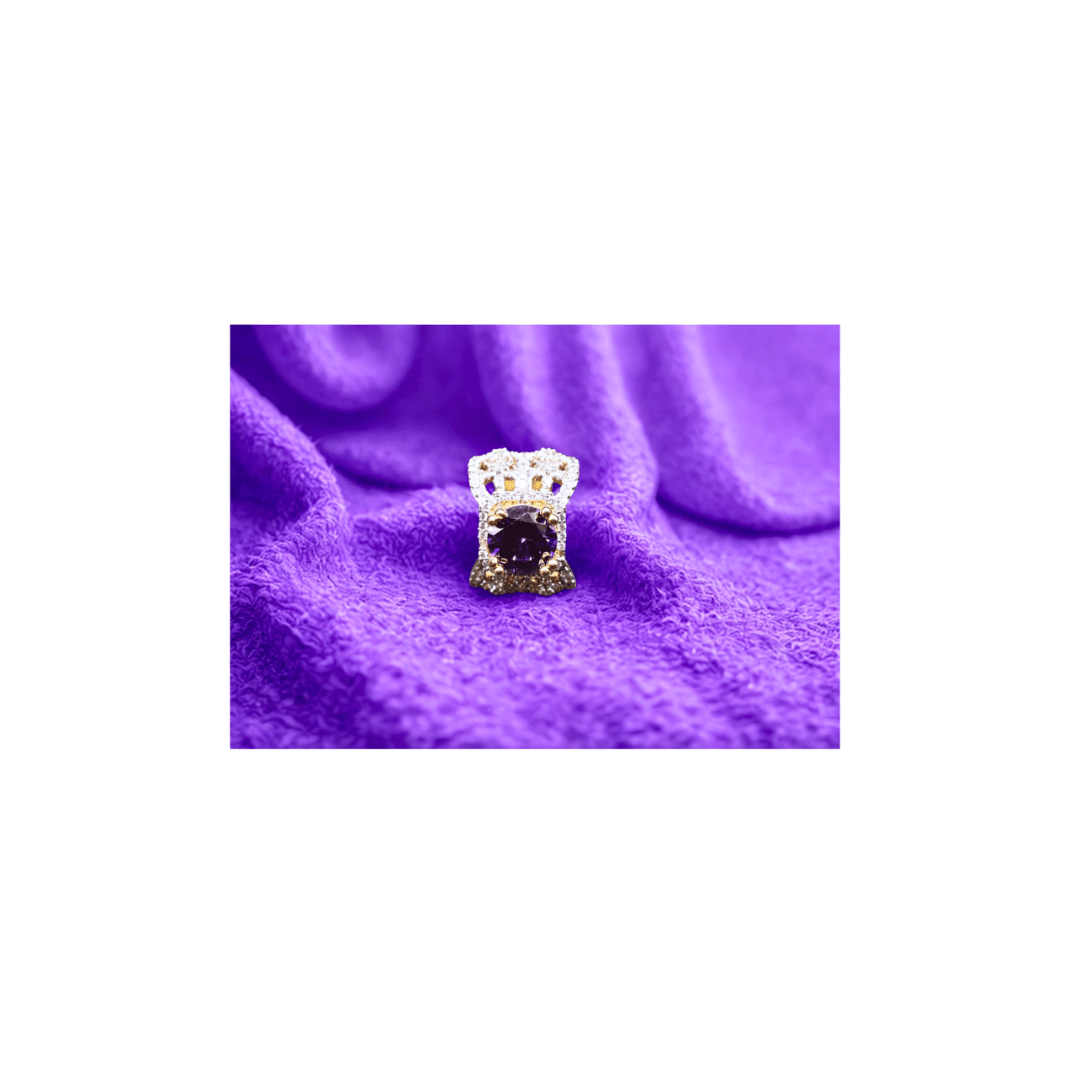 Turkish purple big ring