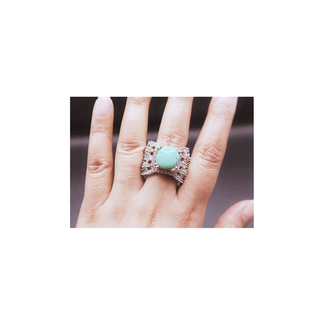 Turkish pure firoza big ring