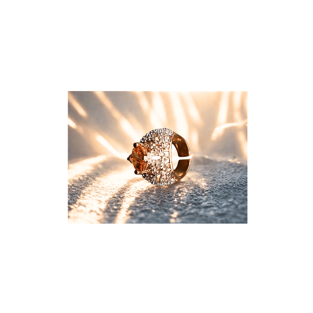 Turkish round champagne ring