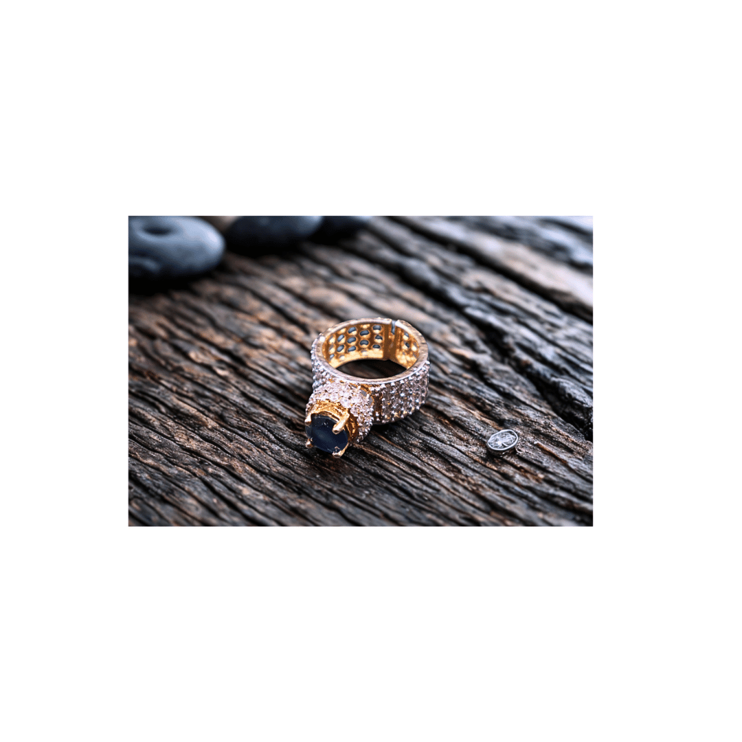 Turkish ring in sapphire