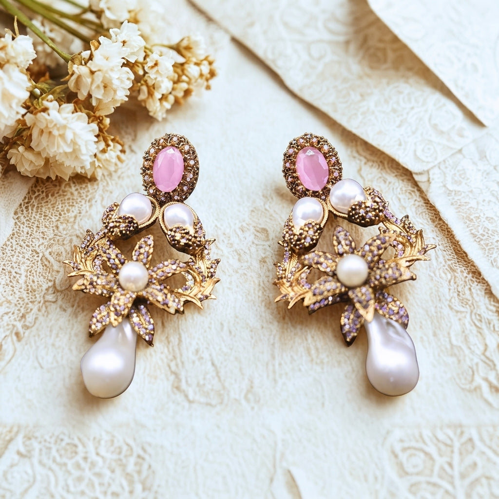 Elegant long earrings