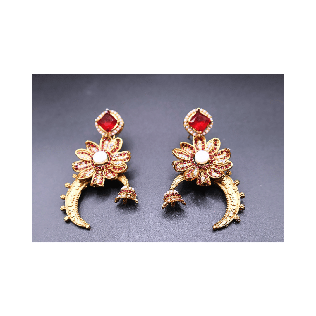 Turkish crescent shaped earrings