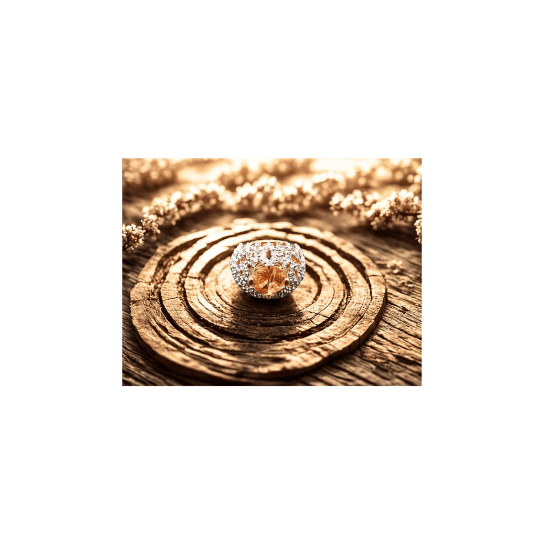 Turkish round champagne ring