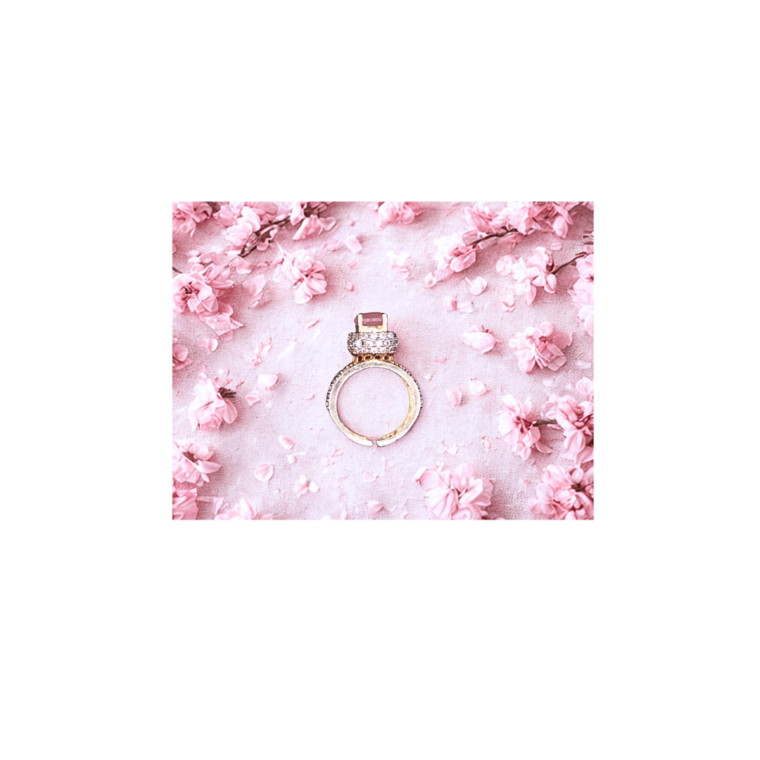 Turkish ring in pink