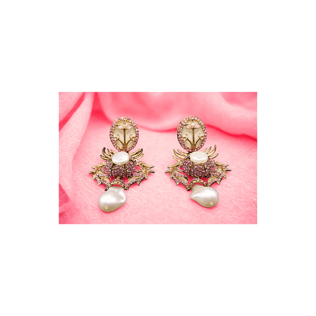 Turkish pink earrings
