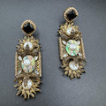 Turkish graceful black earrings