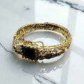 Turkish style black adjustable bangle