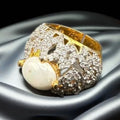 Turkish big round pearl ring