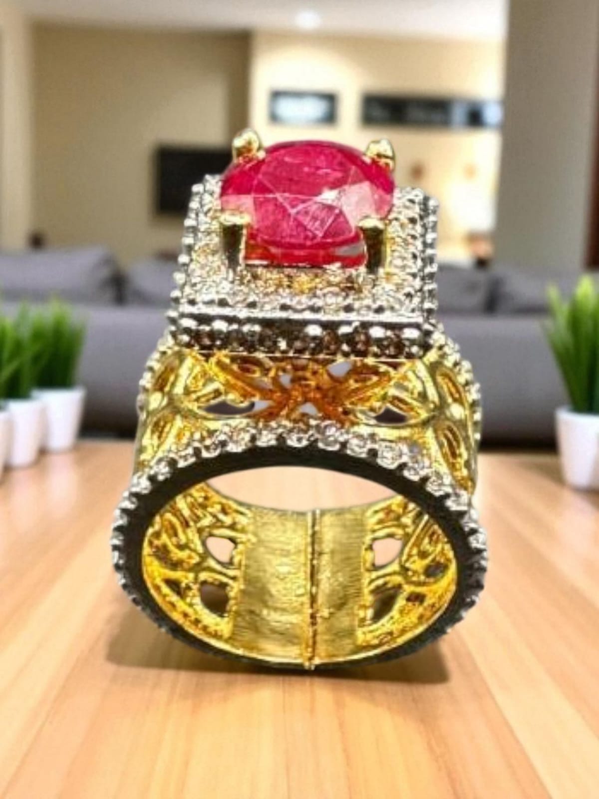 Turkish big ruby ring