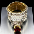 Turkish ruby tower ring