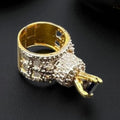 Turkish sapphire tower ring