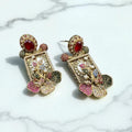 Turkish graceful multi color earrings