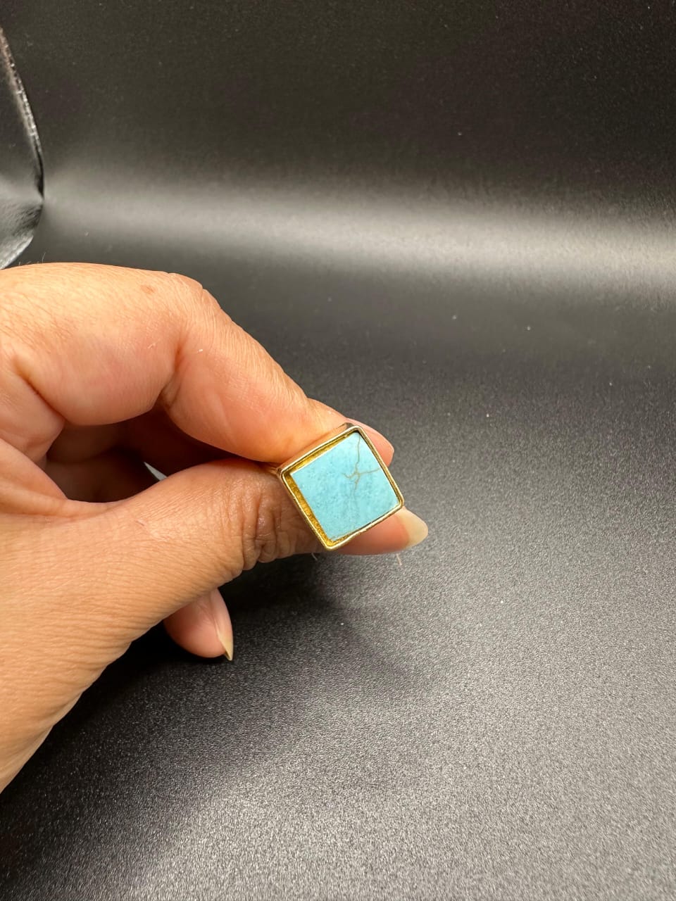 Turkish rhombus ring(feroza)