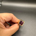 Turkish rhombus ring(ruby)