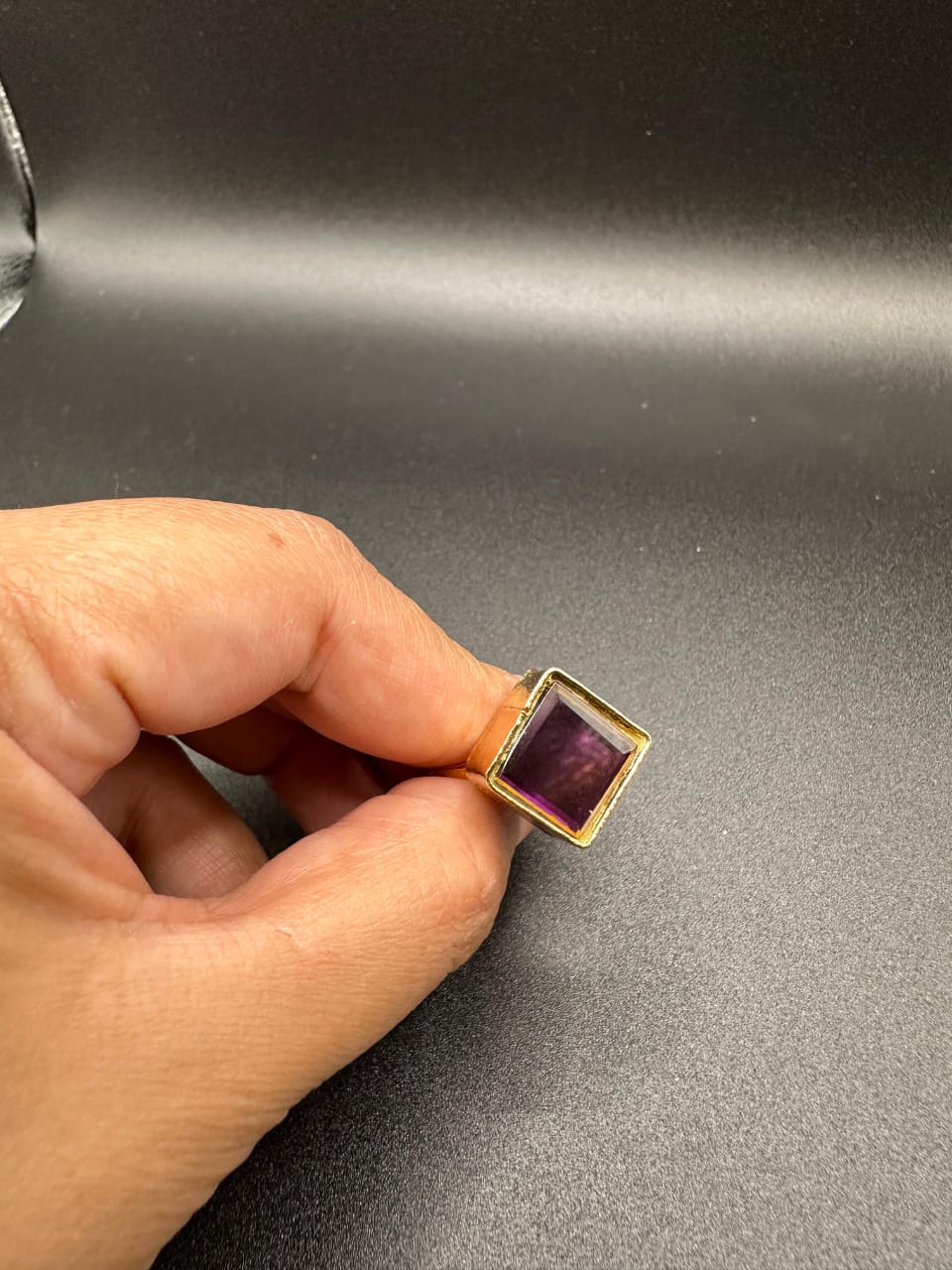 Turkish rhombus ring(ruby)