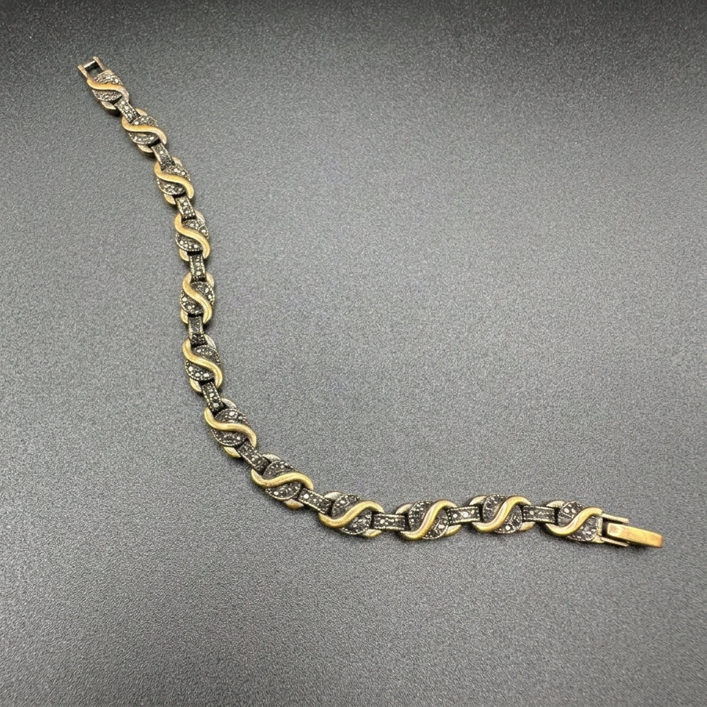 Turkish bracelet with black stones