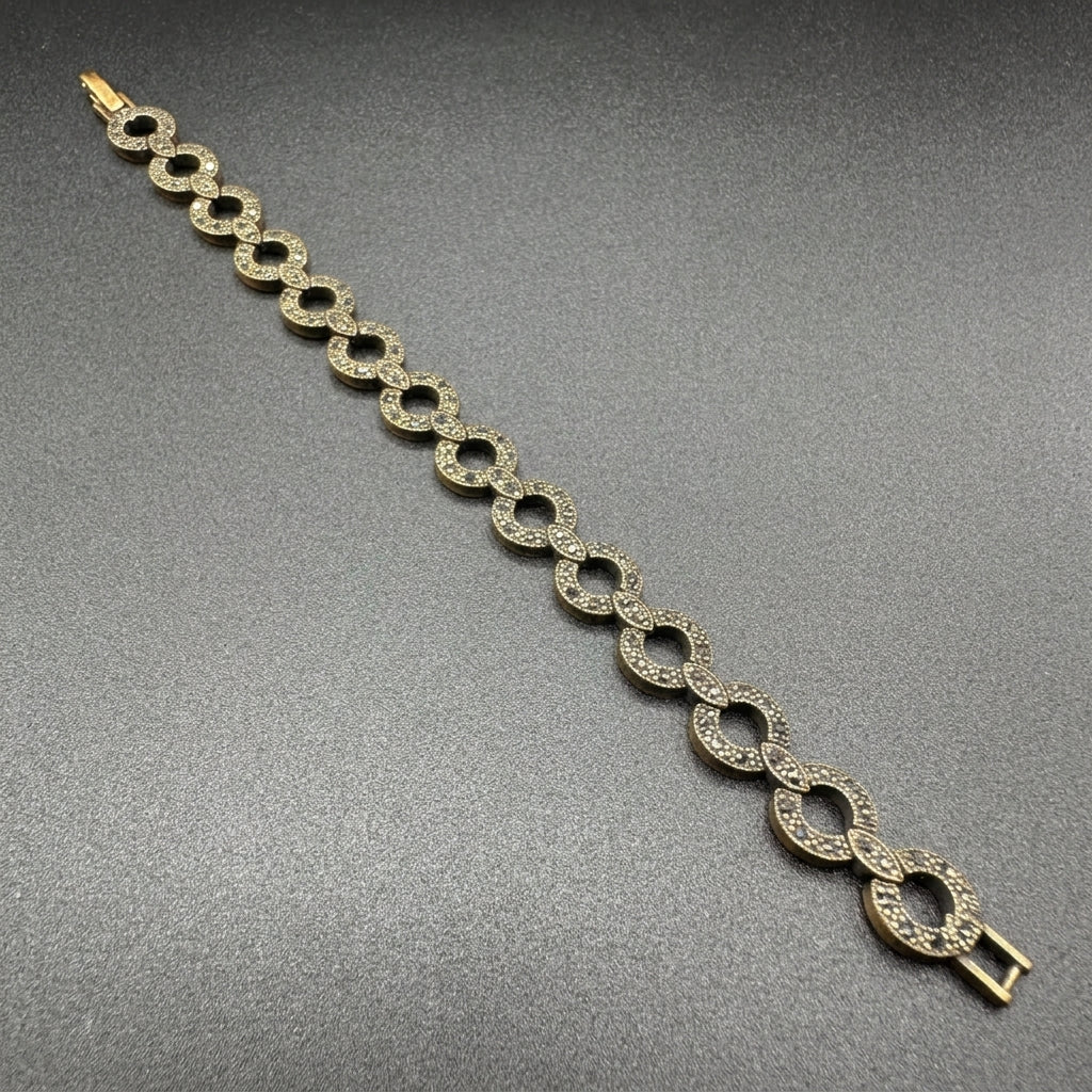 Turkish bracelet with black stones