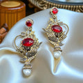 Turkish discerning red earrings