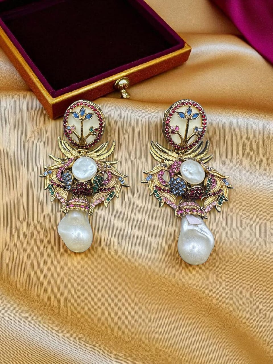 Turkish multi coloured earrings