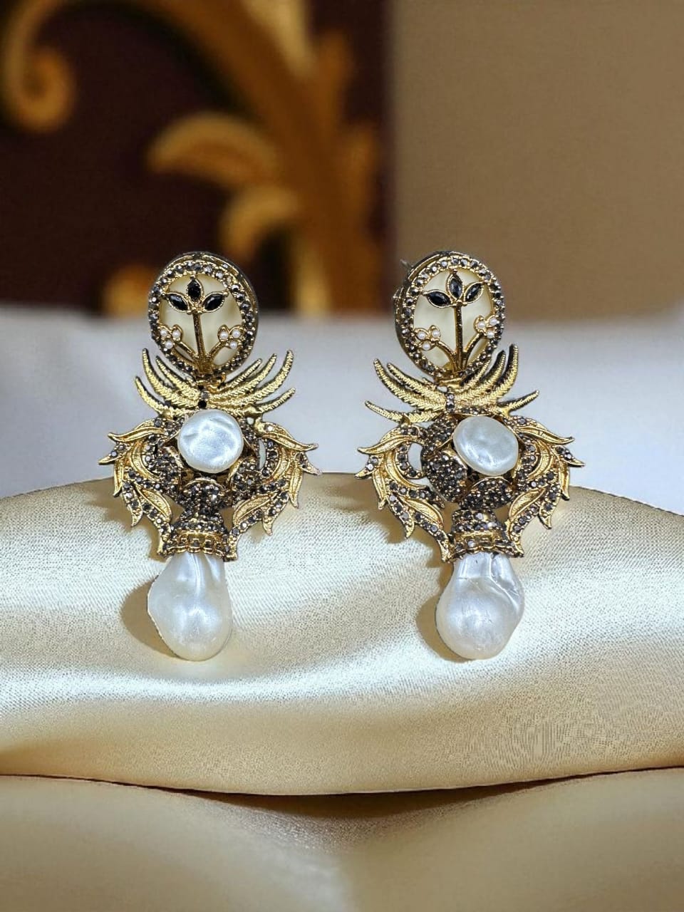 Turkish black earrings