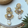 Turkish champagne earrings