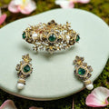 Turkish green choker set