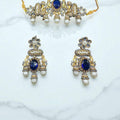 Turkish bold blue choker set