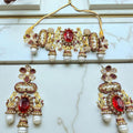 Turkish bold red choker set