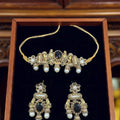 Turkish bold black choker set