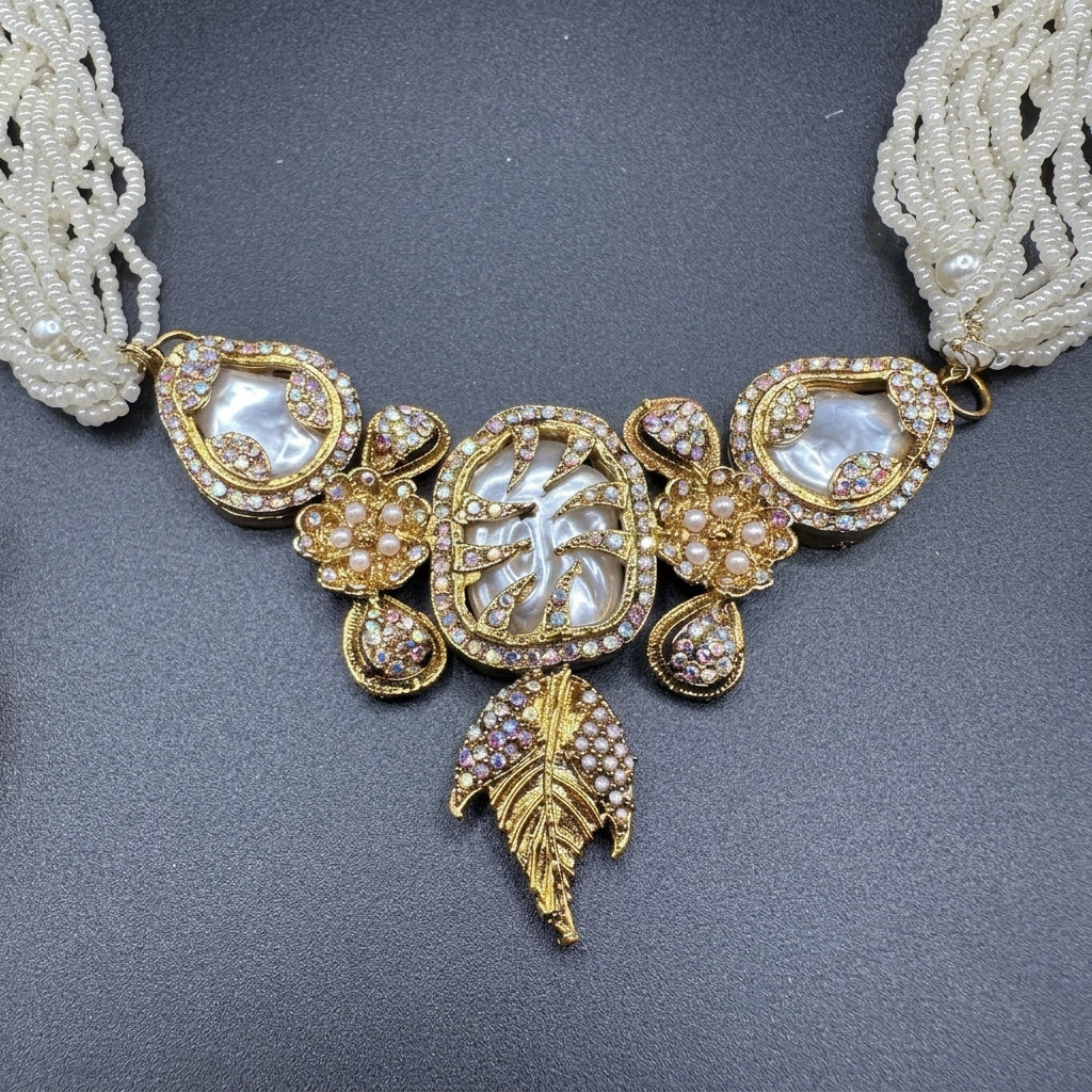 Turkish style light tone choker set
