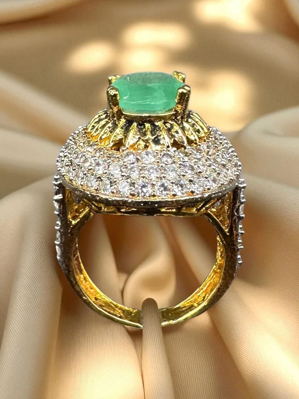 Turkish style bold turquoise ring