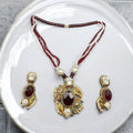 Turkish style red long mala set